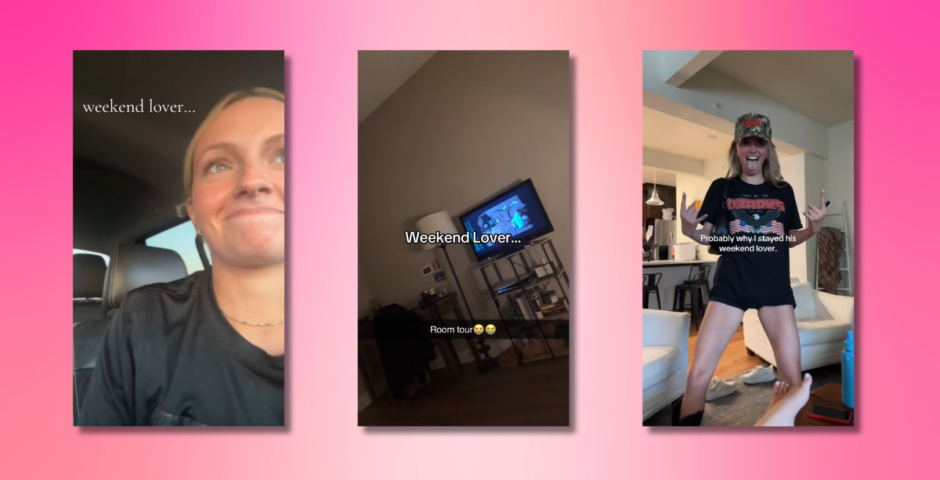 Weekend lover purple rain TikTok trend