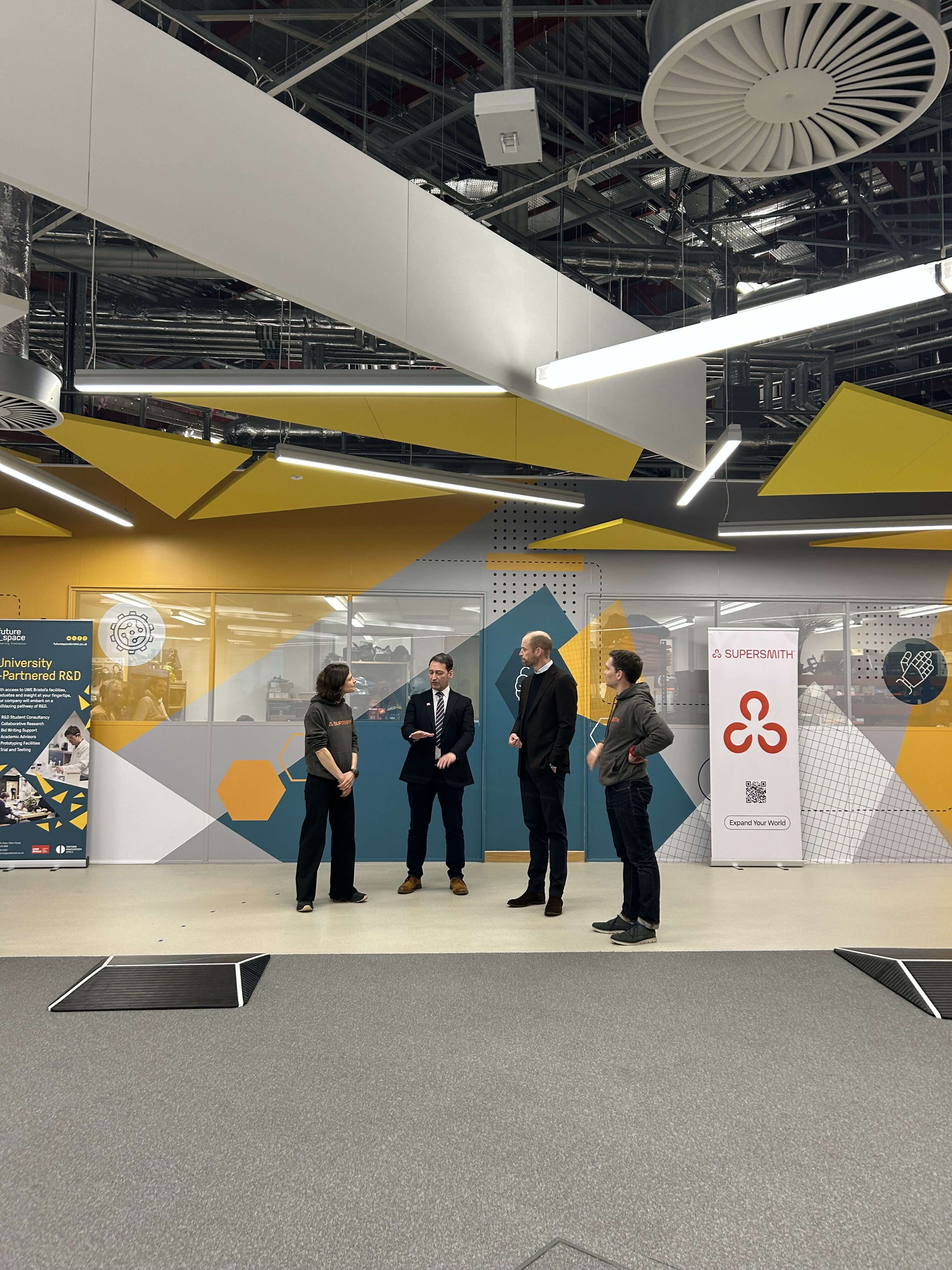 A royal visit; Prince William impressed by University of Bristol X UWE tech developments