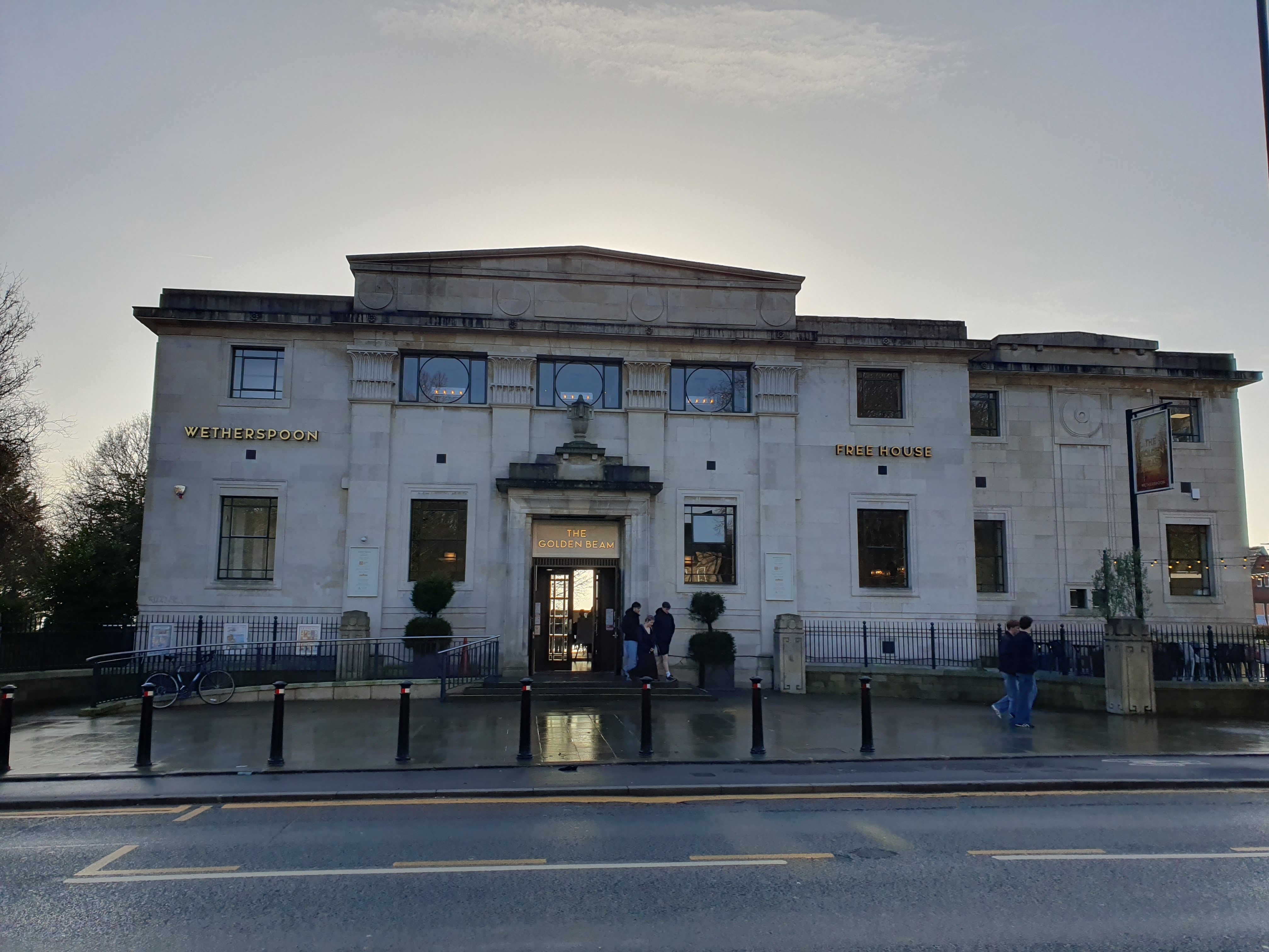 The image shows the Golden Beam pub