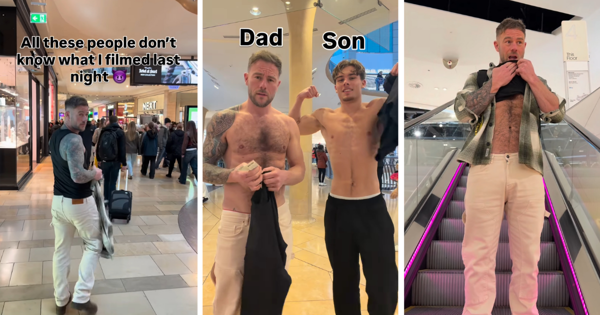 OnlyFans dad and son share intimate videos together in public
