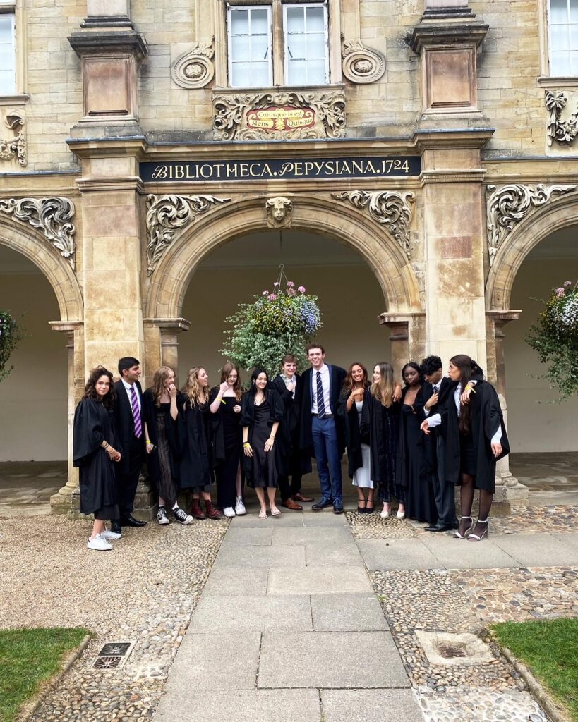 Freshers matriculating at the University of Cambridge