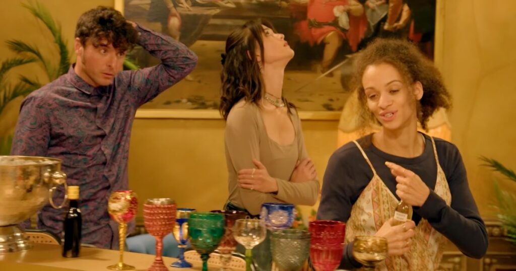 traitors season four cast looking fed up as if there is beef james jade roxy