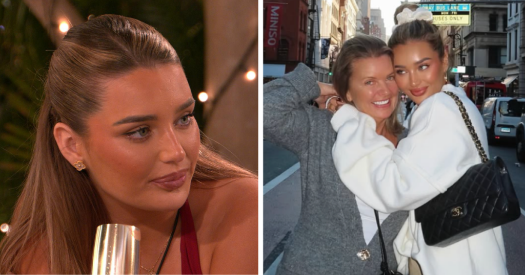 Lucinda and her mum as she appears on Love Island All Stars