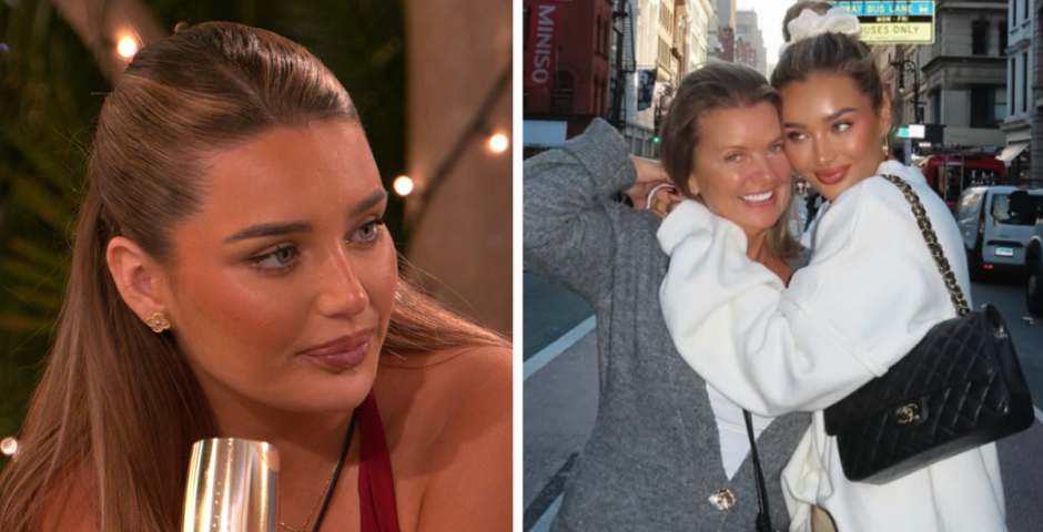 Lucinda and her mum as she appears on Love Island All Stars