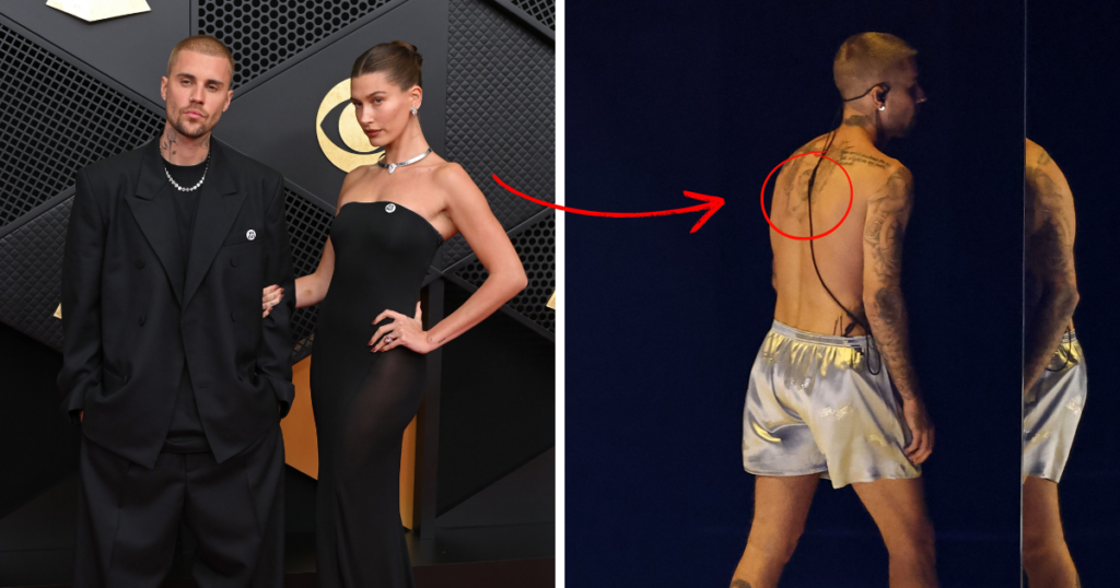 Justin Bieber tattoo Hailey Selena similar