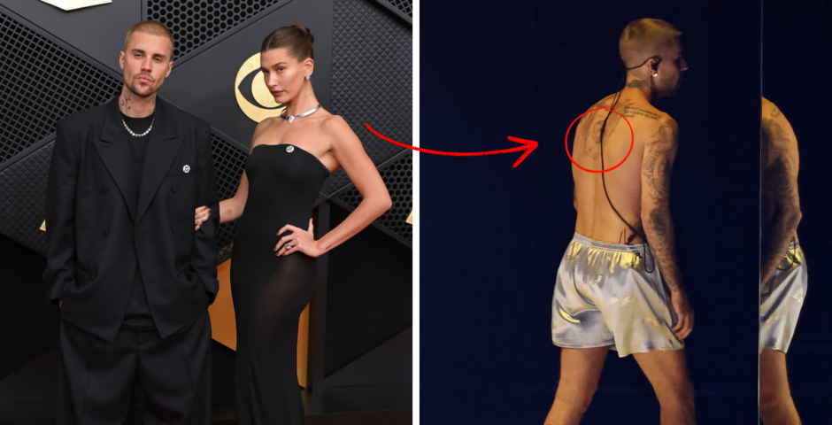 Justin Bieber tattoo Hailey Selena similar