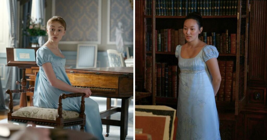 bridgerton sophie daphne blue dress