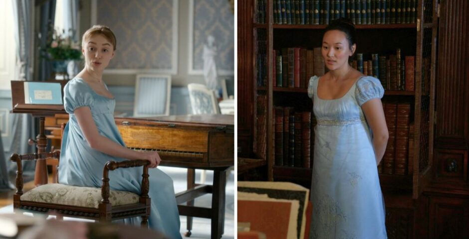 bridgerton sophie daphne blue dress