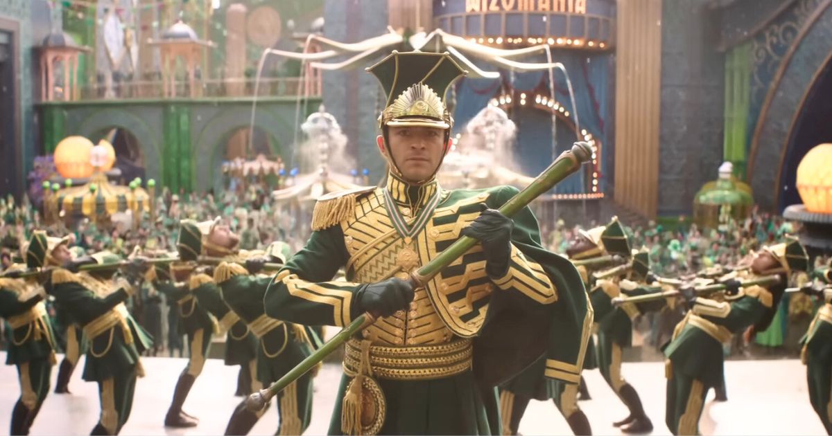 fiyero the scarecrow in the wicked for good movie