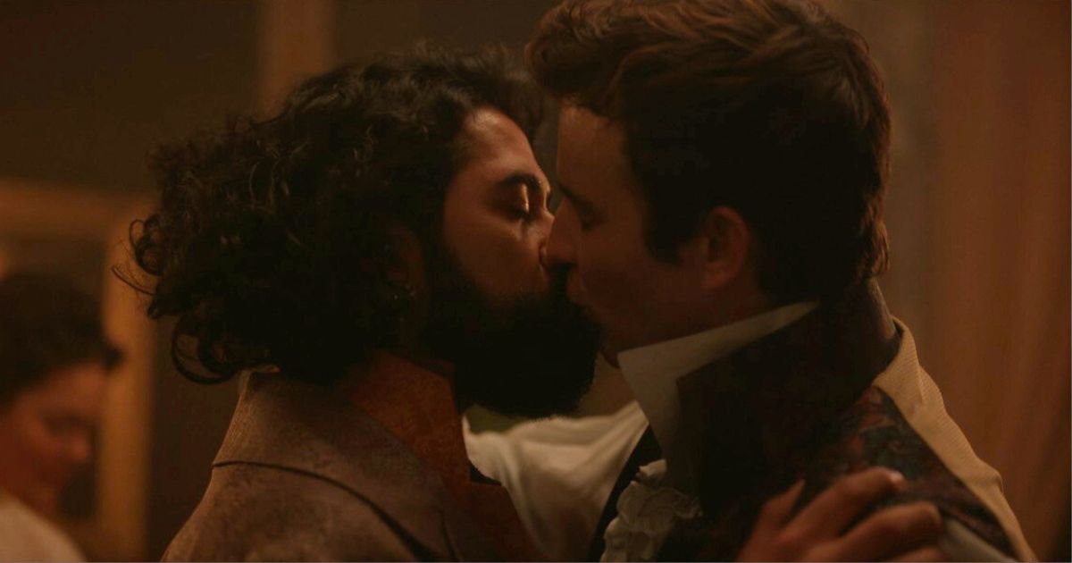 benedict and some guy at a party