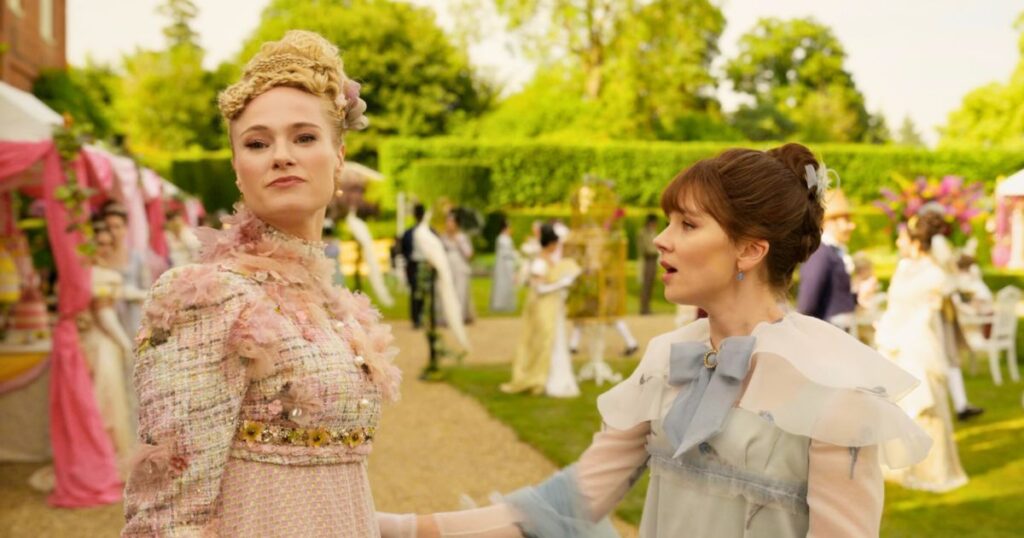 cressida cowper and also eloise in bridgerton season three