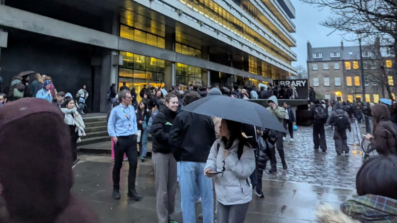 Fire alarm causes University of Edinburgh Main Library evacuation