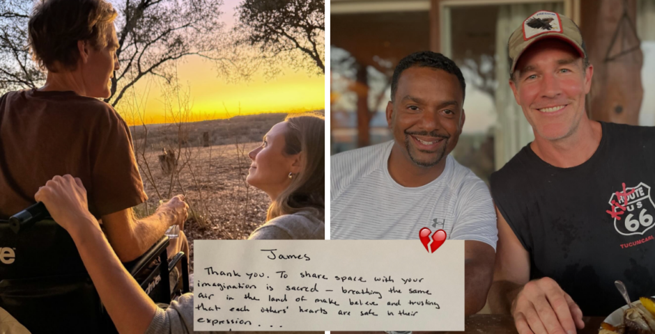 James Van Der Beek celebs tribute donations