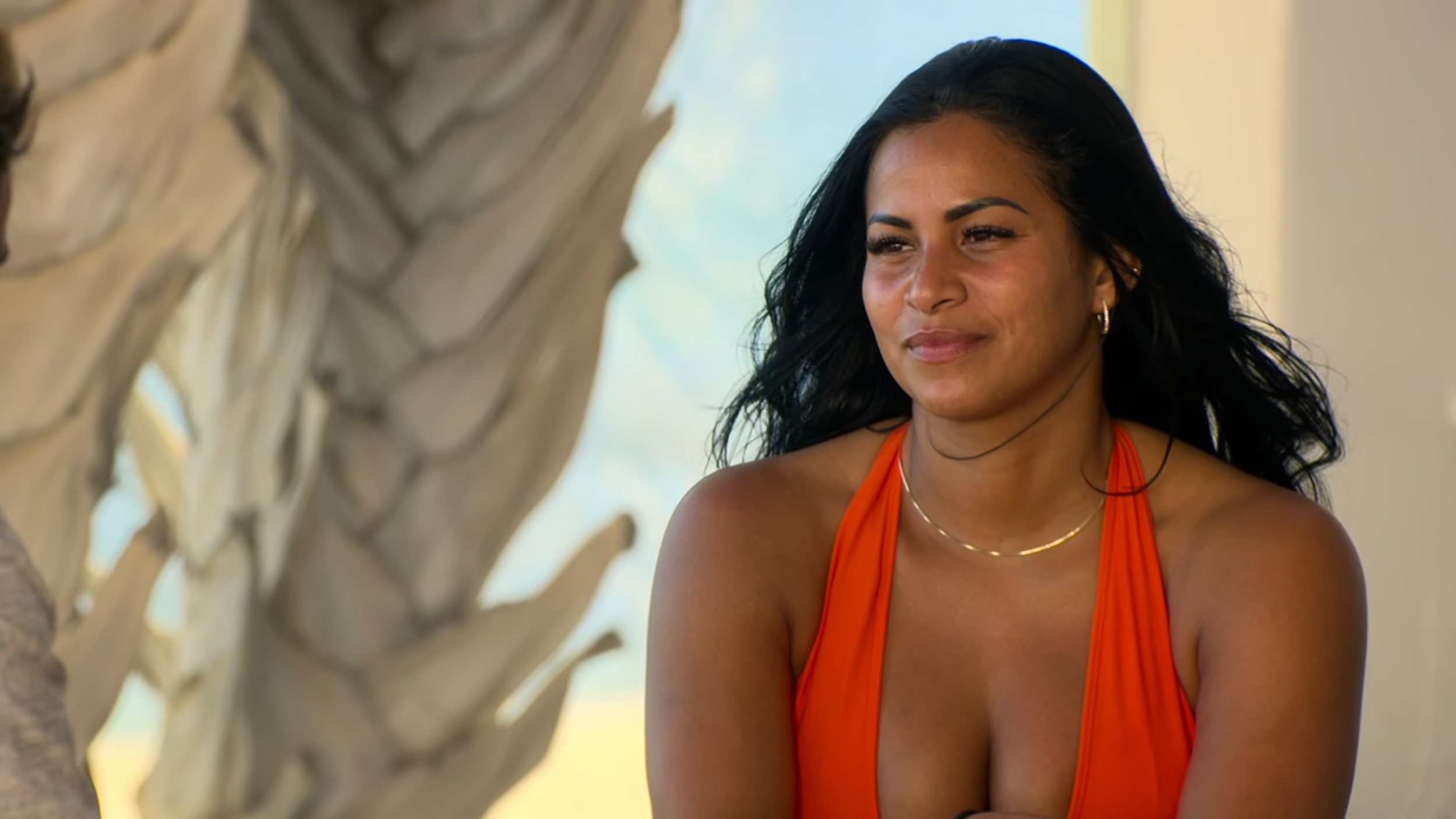 Brittany and Alex chat during Love Is Blind season 10