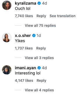 love island curtis kyra comments