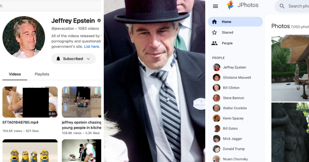 Jeffrey Epstein Amazon JeffTube Jmail