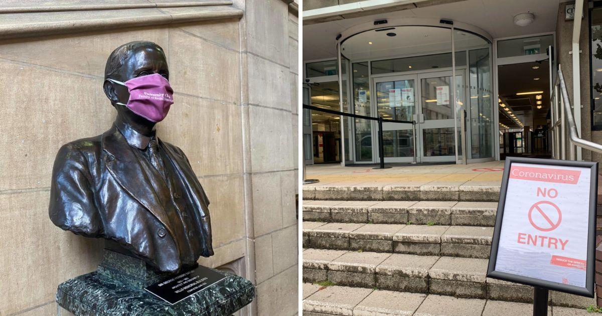 The University of Bristol library during the pandemic