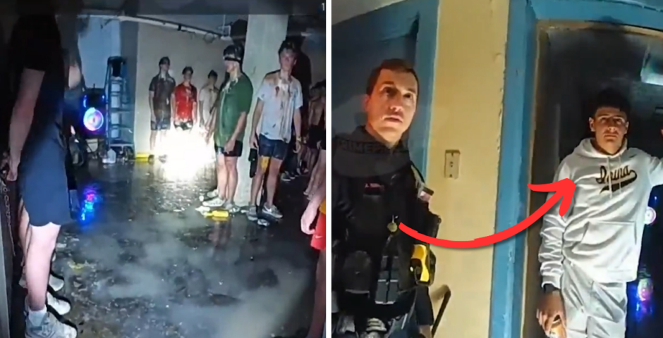 Alpha Delta Phi fraternity, frat basement video