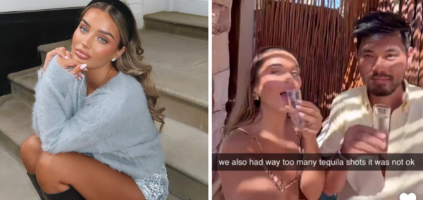 Lucinda from Love Island All Stars with apparent clothing brand boyfriend
