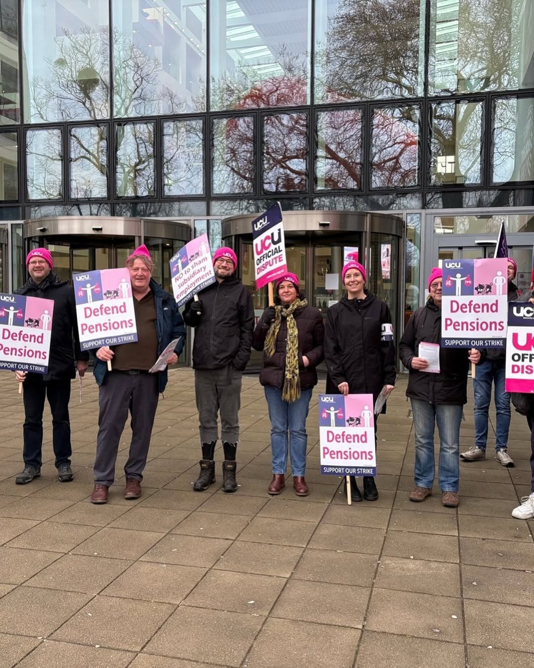 UCU protestors