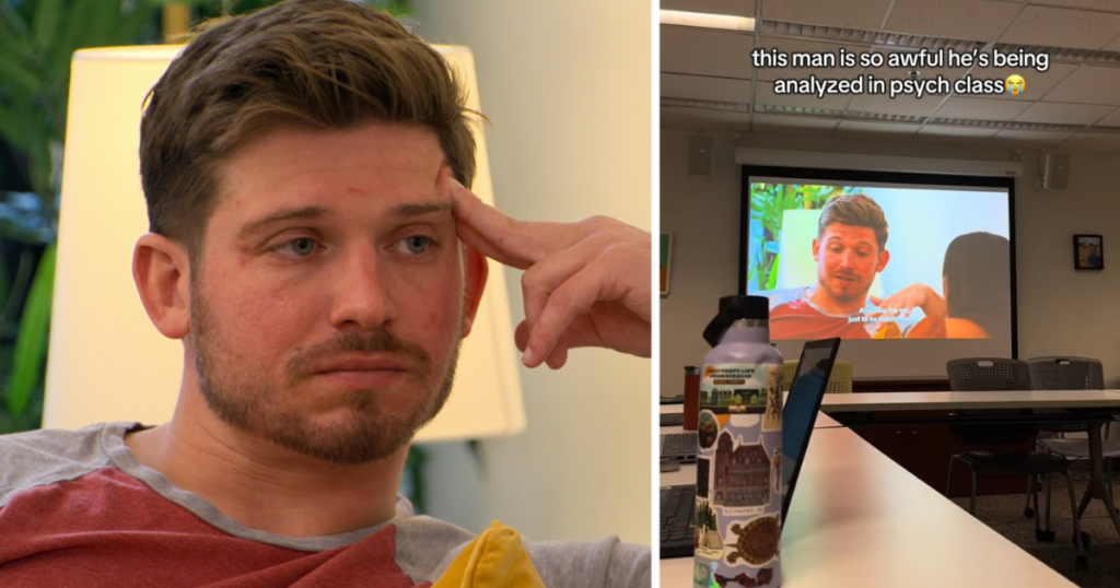 Chris from Love Is Blind used in psychology class