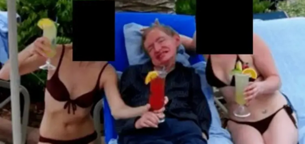 Truth picture Stephen Hawking women bikinis