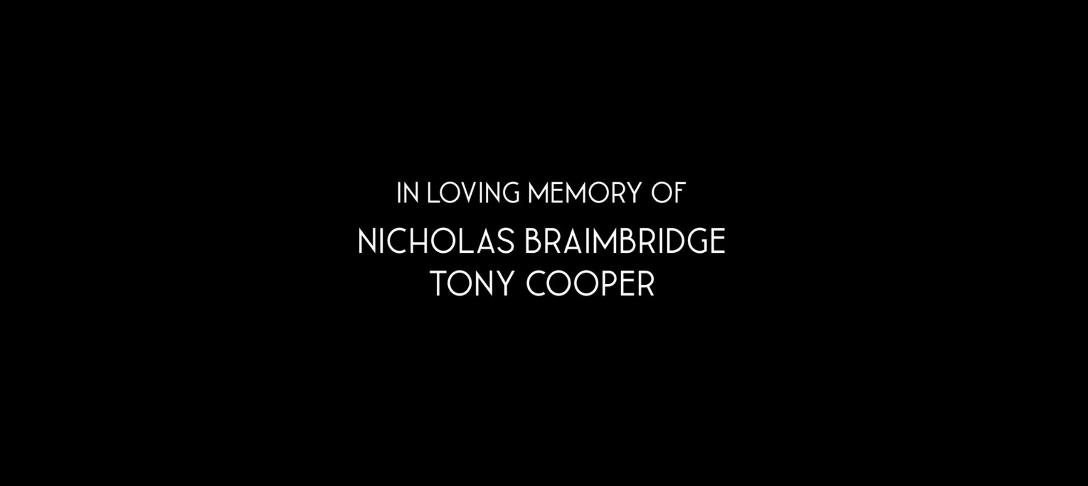 Bridgerton season four tribute to Nicholas Braimbridge and Tony Cooper