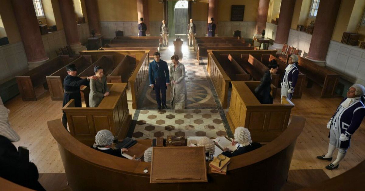 bridgerton season four araminta sophie courtroom