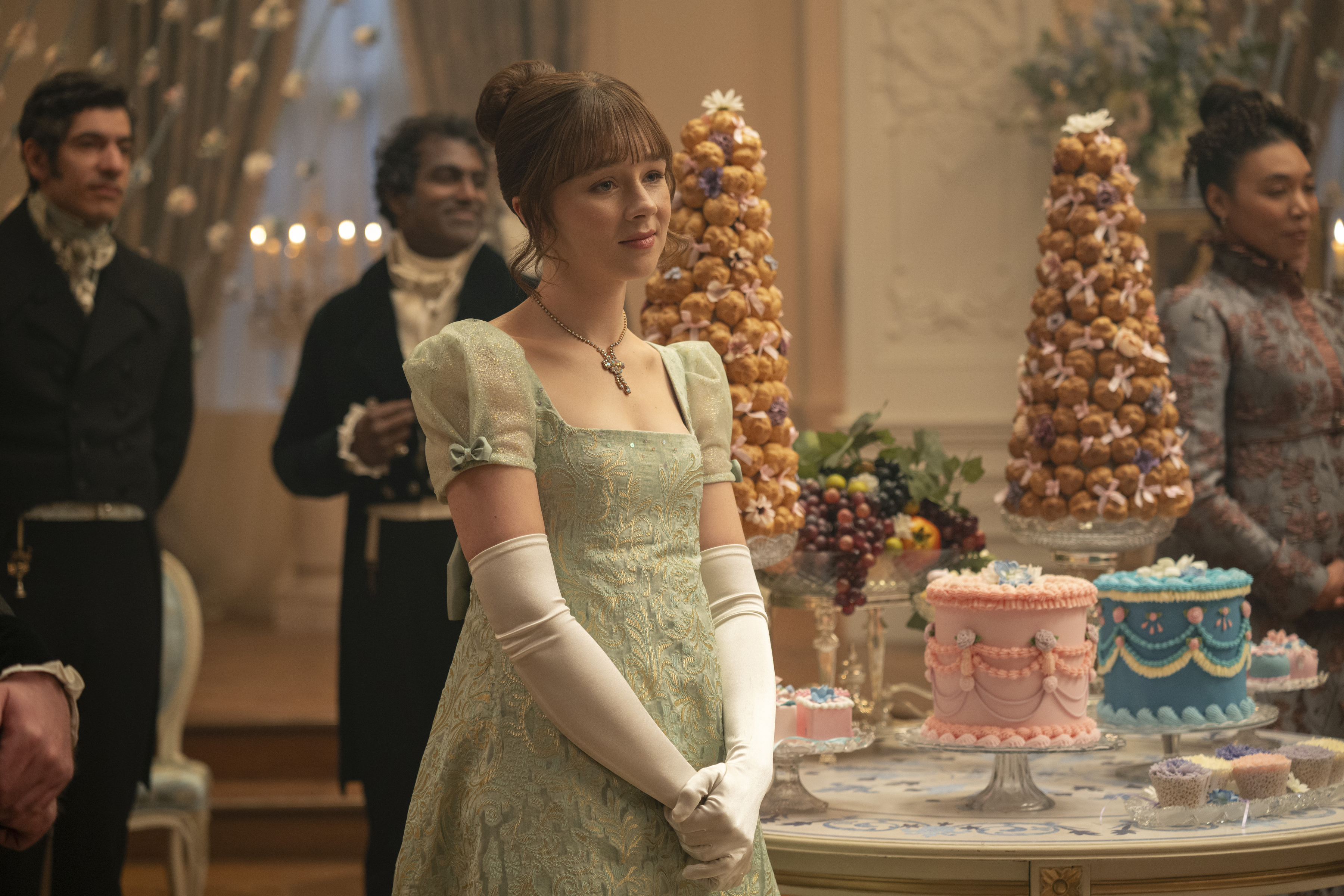 Bridgerton cast creators Lady Whistledown