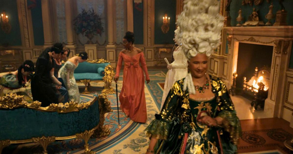 bridgerton season four queen charlotte laugh