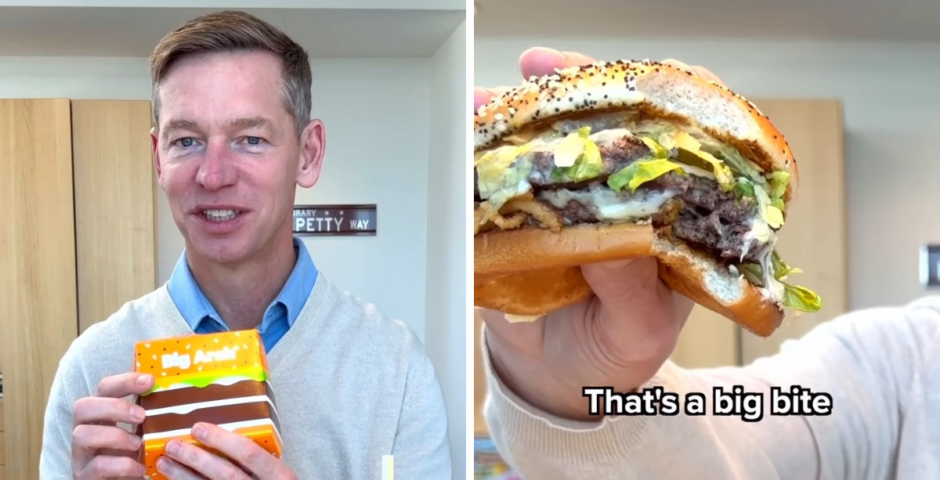 McDonald’s CEO dragged burger video