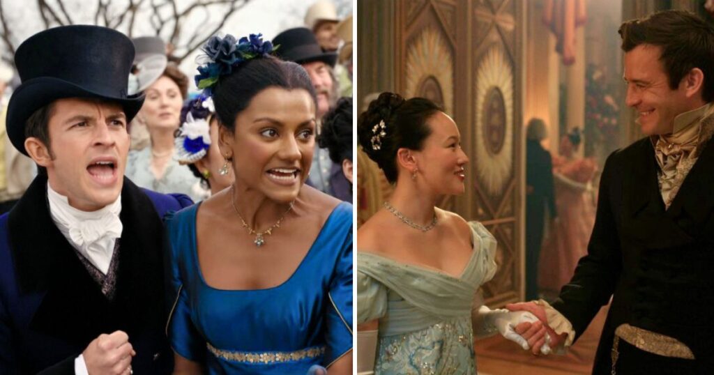 bridgerton couples screen time kate anthony benedict sophie