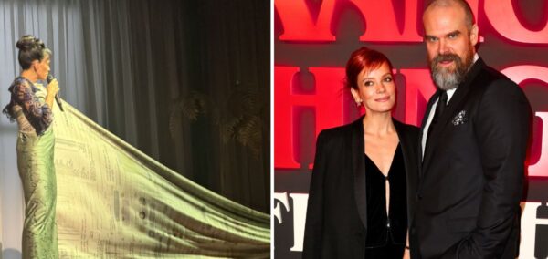 lily allen revenge dress and then her and david harbour