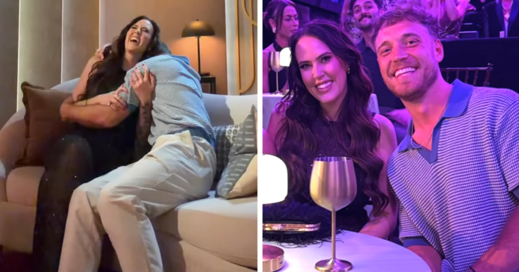 Jimmy and Chelsea at the Love Is Blind season 10 reunion