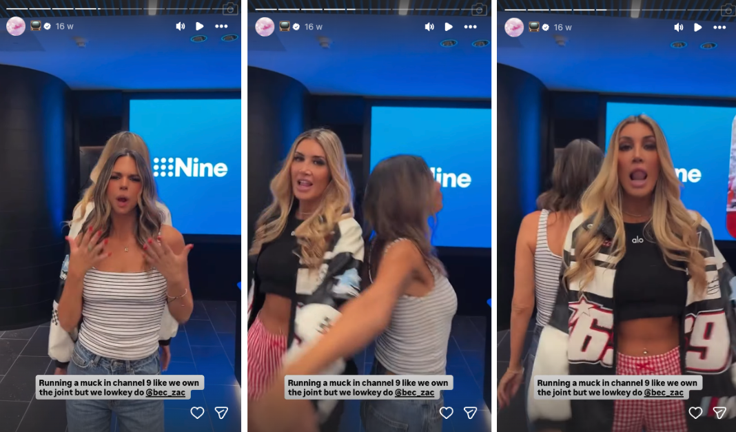 the brides dancing together in the nine offices