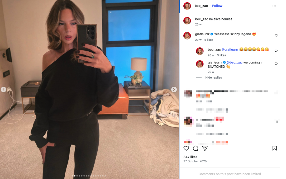 gia hyping up bec in comments