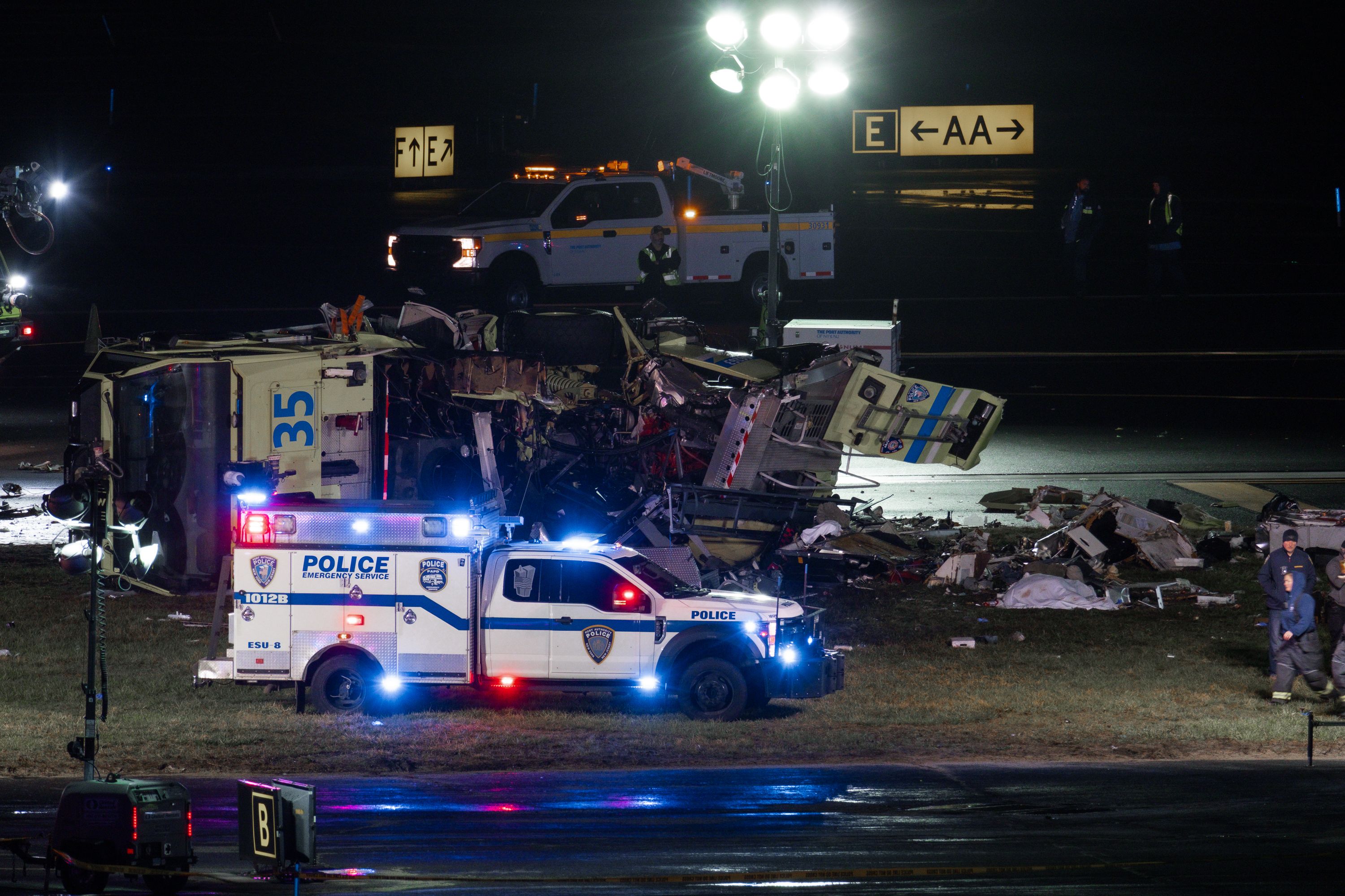Air Canada plane crash LaGuardia Airport in New York