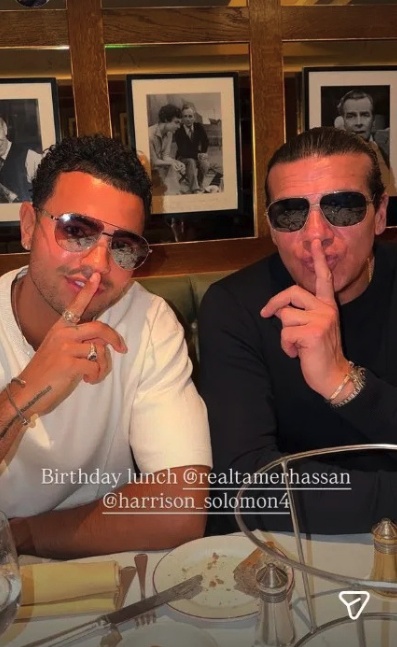 belle harrison love island dad lunch