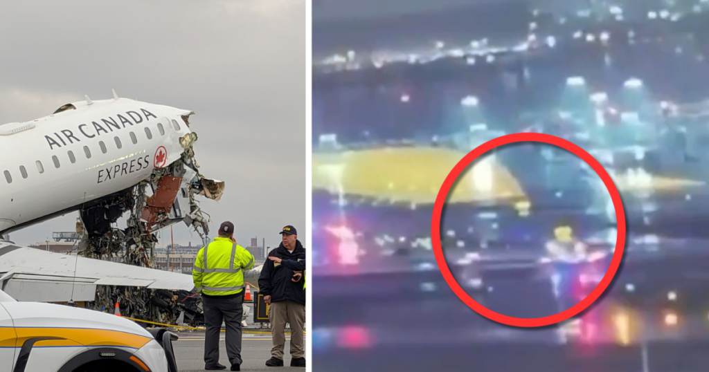 LaGuardia Airport crash footage