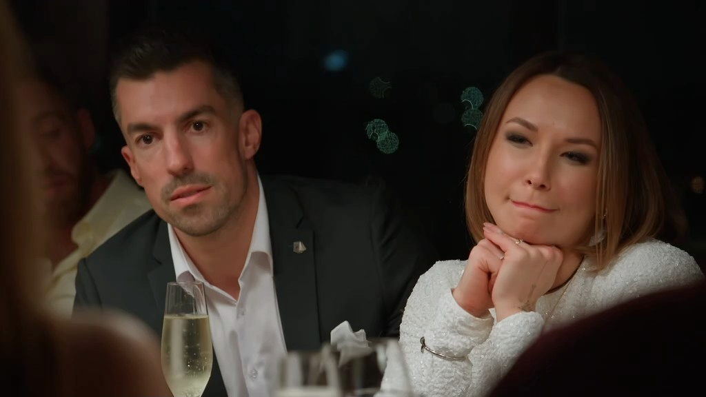 Stella and FIlip during Brook's rant on mafs australia