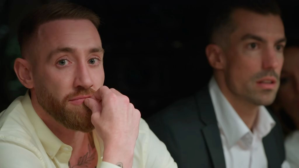 Scott and FIlip, observing the drama of the mean girls on mafs