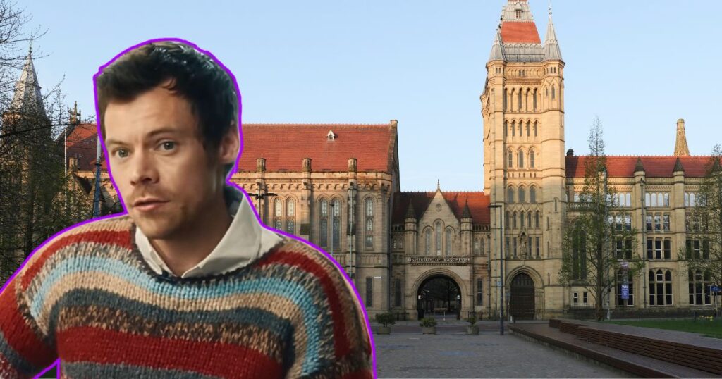 harry styles manchester uni