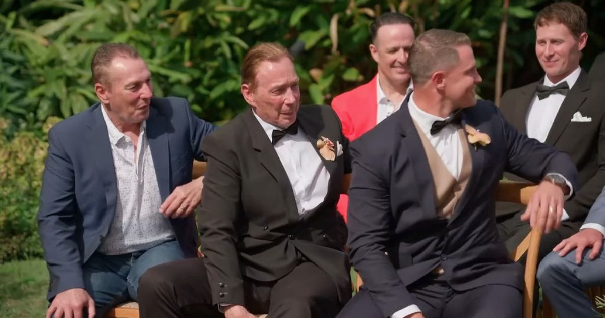 The front row of Tyson's wedding guests(Image via Channel 4)