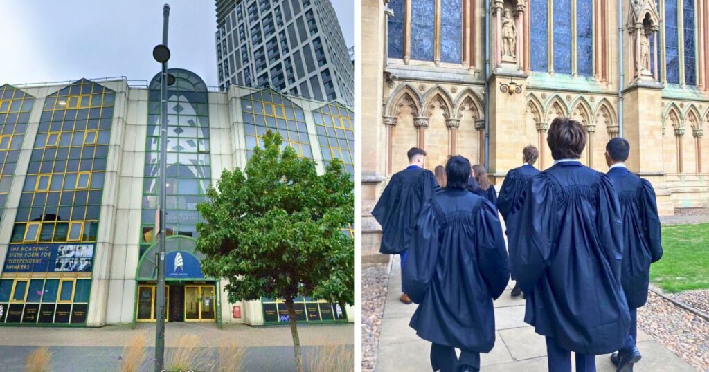 london state school oxbridge look there it is the london academy of excellence then some random cambridge university students