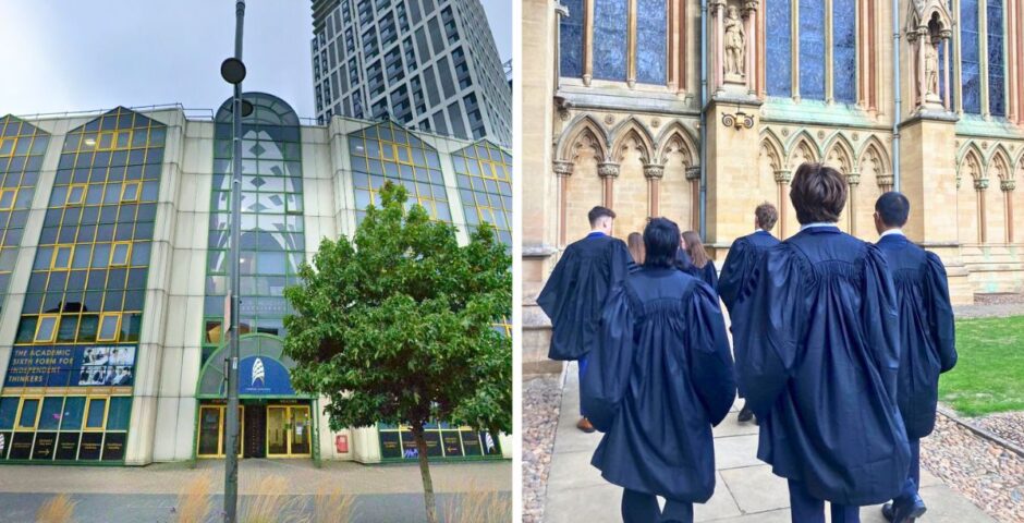 london state school oxbridge look there it is the london academy of excellence then some random cambridge university students