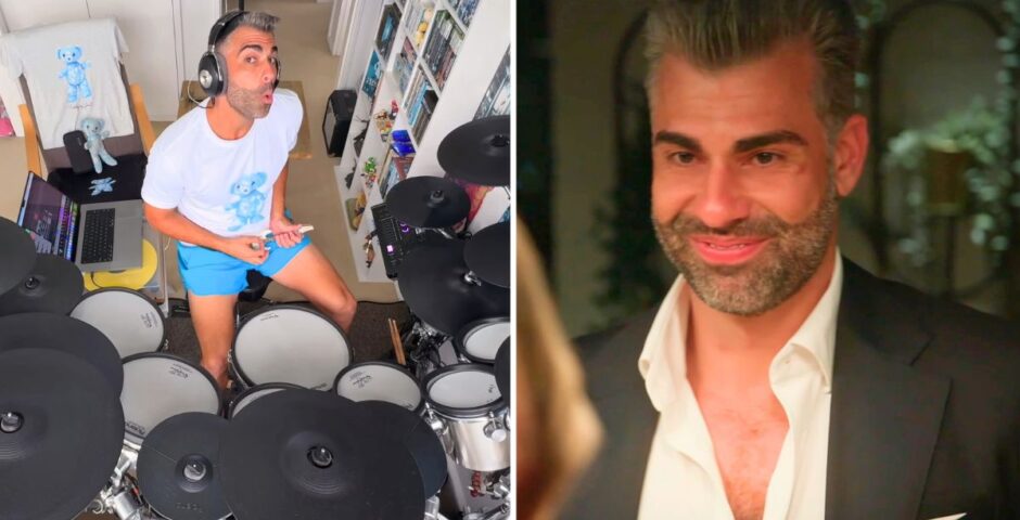 mafs joel drum video then just him at a dinner party