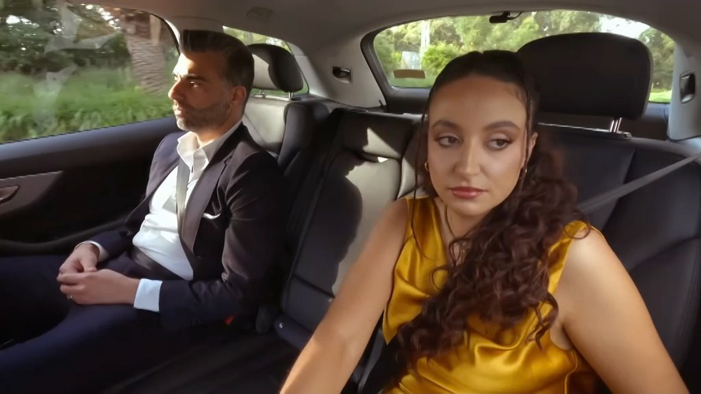 Juliette and Joel looking pretty miserable together on mafs australia