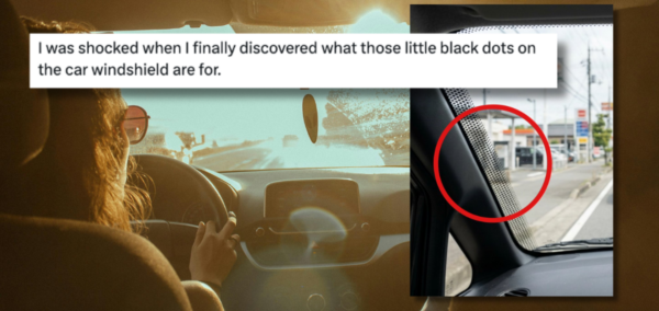 car windscreen dots