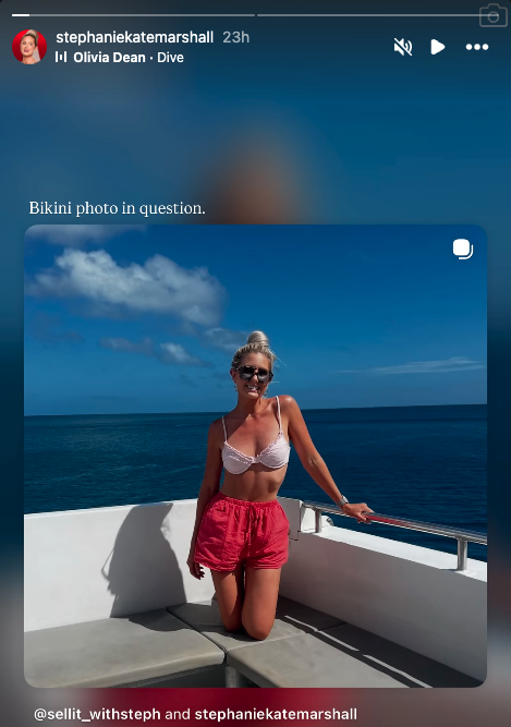 Stephanie clarifying which 'bikini pic' she sent to Danny mafs australia 2026 couple swap