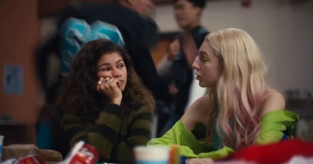 Jules and Rue in season one episode two of euphoria